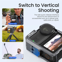 AMAGISN Metalen Camerakooi voor voor Osmo Camera met Cold Shoe Frame, Beschermende Behuizing en Accessoires