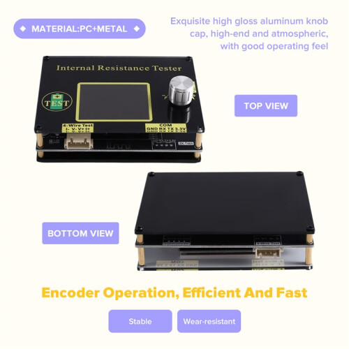 High Accuracy Battery Voltage Internal Resistance Tester with AC 4-Wire Method  Remote App for 18650 Charging 2