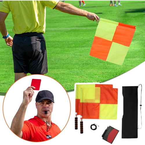 Professional Soccer Referee Kit, Yellow/Red Cards, Whistle 1