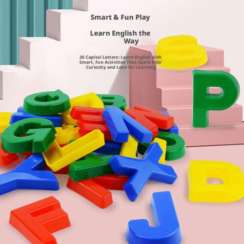 Interactive Alphabets Sand Toy – 26pcs Letter Shaped Molds, Sensory Learning for Kids 2