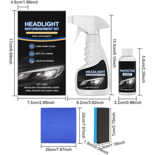 Auton ajovalon kunnostus spray 2