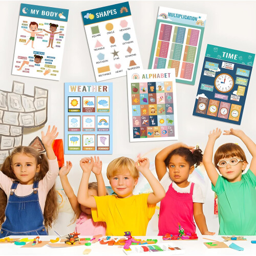 16 μορφωτικές αφίσες boho (ίδιο) - Kindergarten & classroom 1