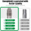 6 Schraubendreherbits Set, magnetisch, Pagodenform, S2 Legierung 7