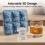 Molde Gelo Vaca Highlander Mini, 3D Silicone, Whiskey e Café 2