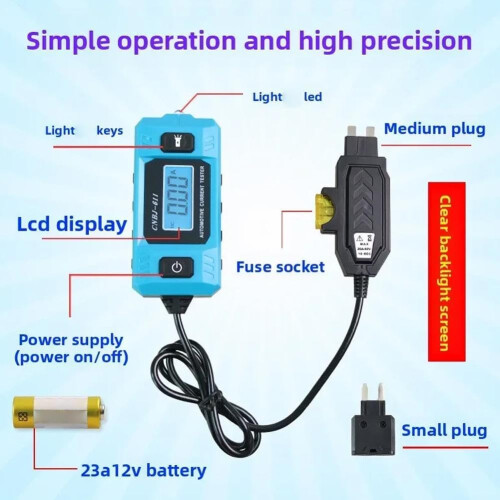 Tester circuit auto, curent precis 2
