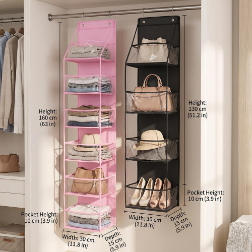Over de deur organizer, 4-laags zwart 1