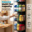 Over de deur organizer, 4-laags zwart 3