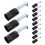 12Pcs E14 Lamp Socket Holder for Screw in Light Bulbs Black Material 1