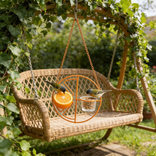 Mangeoire loriot pour gelée et oranges, multi-station 1