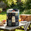 Cute Cat Pattern Quilted Laundry Storage Basket with Handles 6