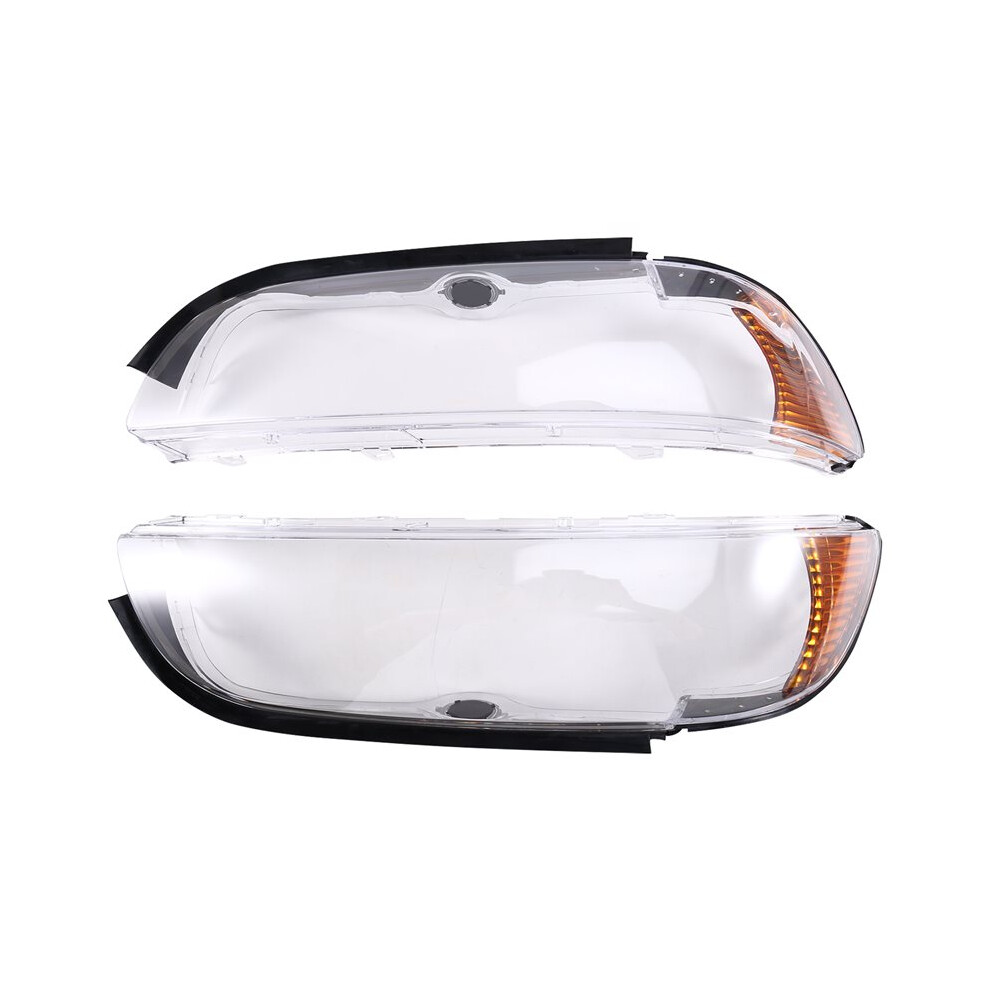 1Pair For 5 Series E39 2000-2004 Car Head Shell Head Cover Headlamp Glass Lens Light 6032294215703