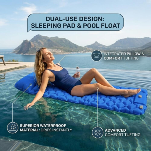 Colchoneta camping espuma, auto inflable. 2