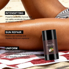 Summer Outdoor Beach Bronze Tanning Cream Stick Moisturizing Self Tanning Sunscreen Protection