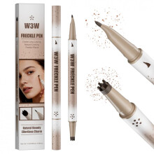 (01) Dual Head Freckle Pen Stamp Waterproof Natural Faux Freckles Pen Portable Cosmetic Tool