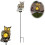 Waterproof Owl Shape Solar Outdoor Light Lantern, with Blinking LED Eyes 8