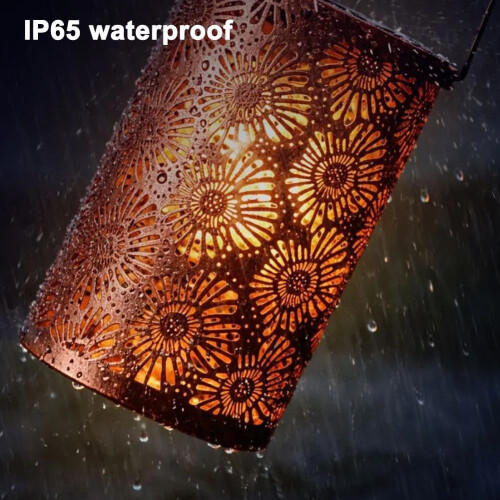 Lanternă solară floarea soarelui metal 1