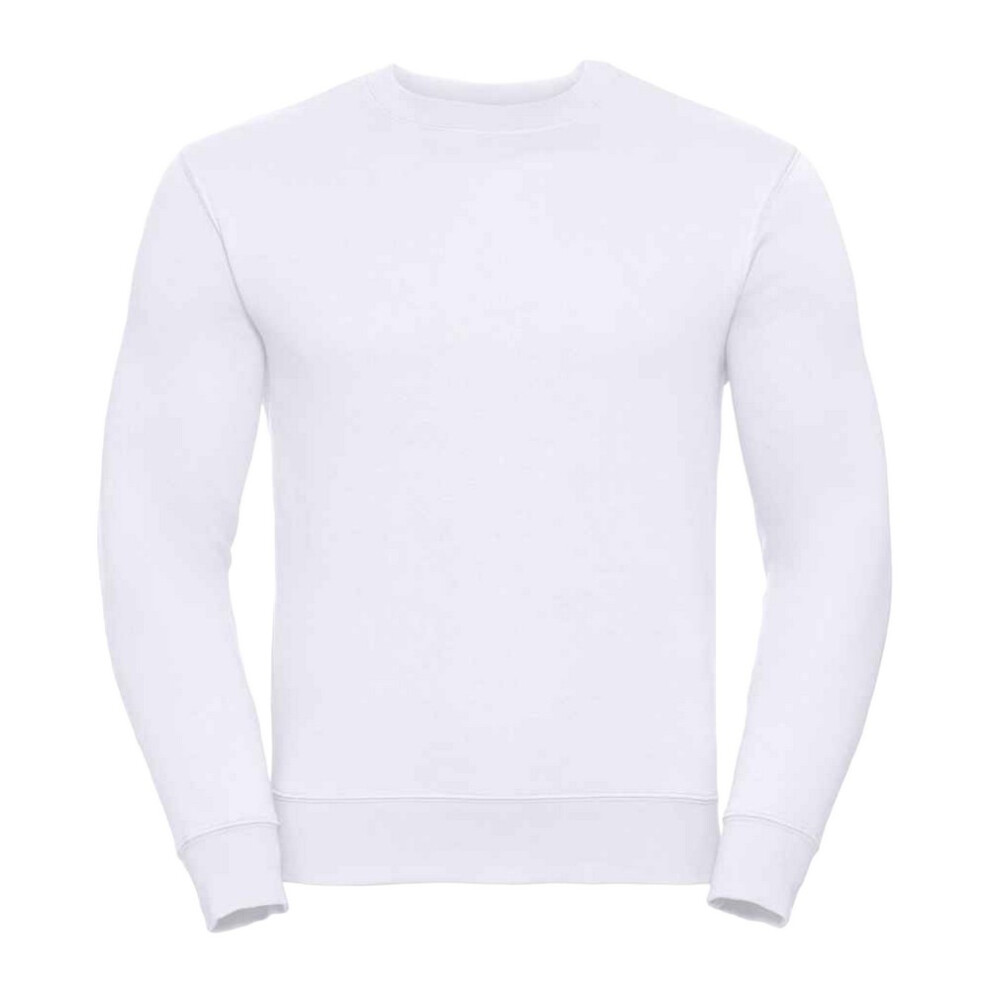 Russell (Xs, ) Mens Authentic Sweatshirt White