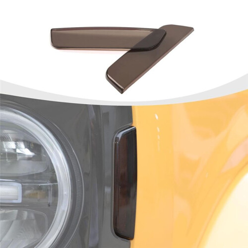 Frontblinker-Seitenwarnlichtabdeckung, Scheinwerferblende für  Bronco 2021-2024, Außenzubehör, Rauchschwarz 2