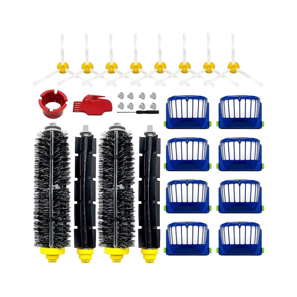 Replacement Parts Kit For 675 645 655 671 677 Robotics, Filter,Side Brush, Bristle And Beater Brush 6033509120874