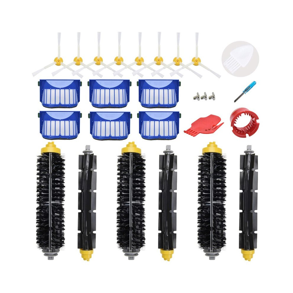 Replacement Parts Kit For 675 645 655 671 677 Robotics,6 Filter,8 Side Brush, Bristle And Beater Brush 4714056190672