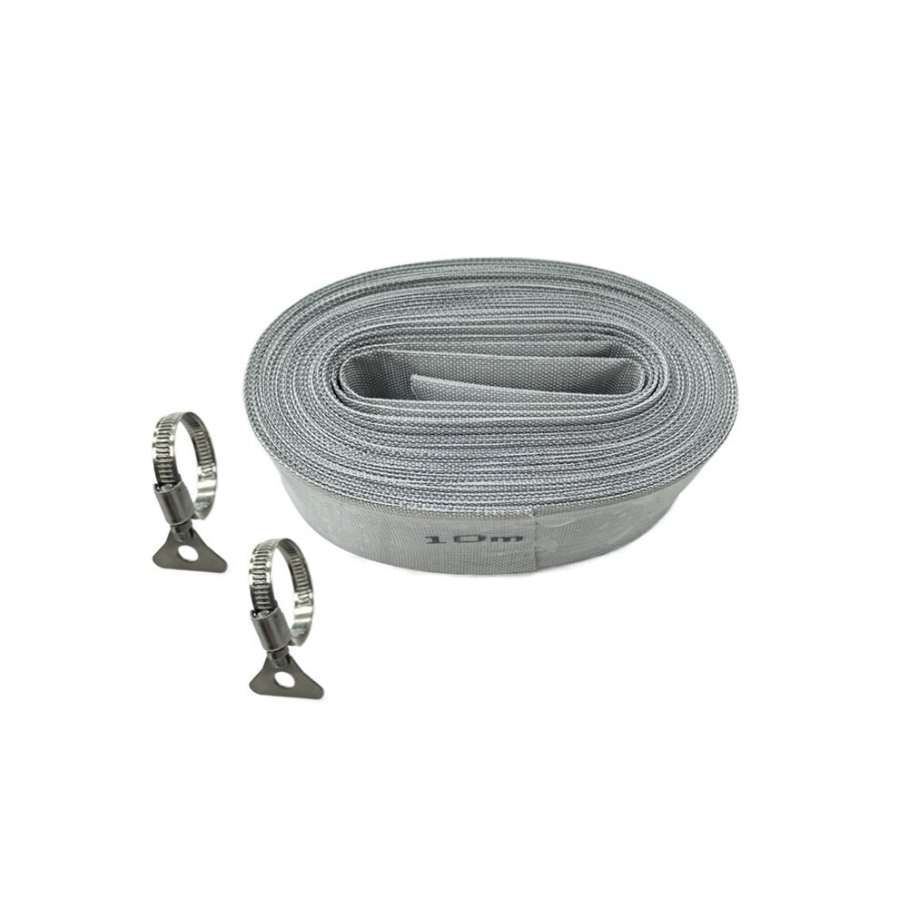 32.8 Ft Pool Backwash Hose For Sp9.500/Sp 16 17 22 Reinforced Lay Flat Water Discharge Pump Hoses With 2 Clamp 6031025064122