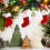 3 árboles madera decoración Navidad, rústicos. 5
