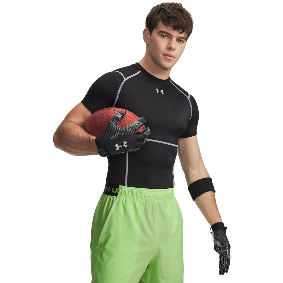 Under Armour (S, Black) Mens Elite Heatgear Compression Base Layer Top