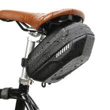 Waterproof Bicycle Tail Bag High-capacity Durable Bike Tail Pack Carbon Eva Hard Shell Saddle Bags Riding Mtb Phone Bags