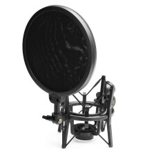 Support de microphone suspendu à bras articulé, bras de suspension, système antichoc pour studio et diffusion en direct