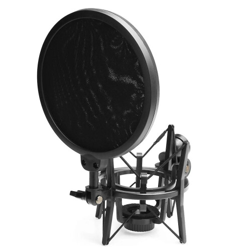 Support de microphone suspendu à bras articulé, bras de suspension, système antichoc pour studio et diffusion en direct