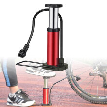 Pompe à vélo à pédale 120 psi en alliage d'aluminium, mini pompe pour VTT et vélo de route