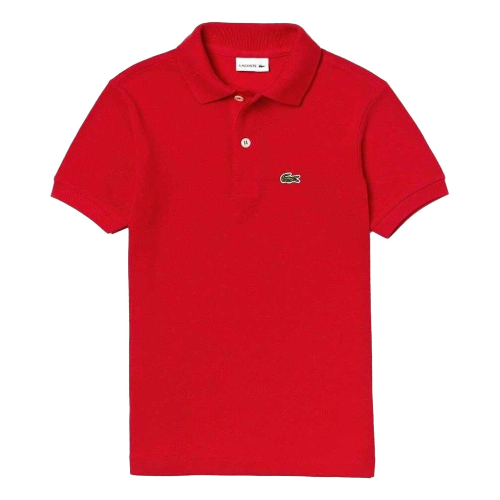 Lacoste (12 Years, ) Boys Pique Polo Shirt Red