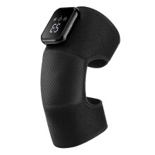 (Single Black) Adjustable Heating Knee Brace Knee Support Wrap for Meniscus Tear Patellar Tendon Support Heated Protect Belt