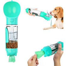 Hunde-Wasserflasche, auslaufsicherer tragbarer Wasserspender für Welpen mit Trinknapf für Haustiere
