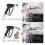 Quick Pivoting Coupler Attachment+7 Pressure Washer Nozzle Tips,1/4 Inch Quick Connector with 360 Rotation Angle 5