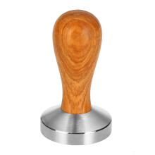 Koffiestamper met houten schroefdraad en bodemdruk voor espressomachine en koffiemolen, 58 mm