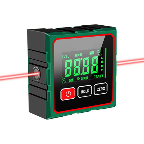 Magnetic Digital Angle Finder with Electronic Laser 360 LCD Electronic Protractor  Inclinometer Measuring Tool