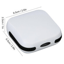 Estuche portátil para audífonos, compacto y resistente, caja de almacenamiento y organizador.