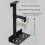 Universal PC Case Holder Adjustable Host Box Stand Versatile Under Desk or Wall Side Mount, Cpu Stand Lift White 7