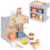 Macchina per il caffè giocattolo in legno per bambini - 26 accessori 1