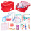 Set da gioco del dottore in legno per bambini, 28 pezzi con borsa 1