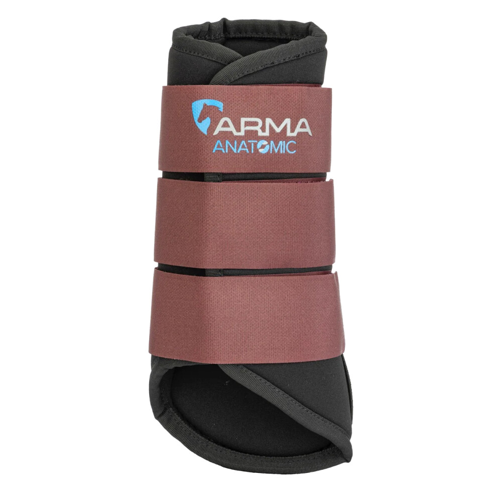 Photos - Climbing Gear ARMA   Neoprene Horse Brushing Boots (Cob Wide, Black Cherry)
