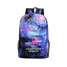 Star Paris Uefa Champions League Shoulder Bag Fan Backpack Student Schoolbag Storage Bag-color Blocking Style