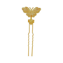Gouden vlinderhaarspeld met kristallen franje, vintage Chinese haarspeld voor Hanfu-accessoires