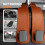 2 crochets appui-tête auto, cuir pour sacs 3