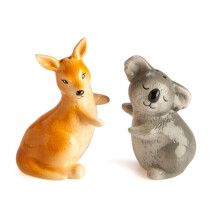 Salt & Pepper Koala Kangaroo Home Decor Shaker Set Australia Outback Mates