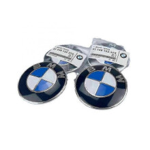 BMW Logo Hood and Trunk Emblem Set 82mm & 74mm Replacement Badge