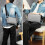 Borsa messenger leggera uomo, tracolla regolabile multi scomparti 2
