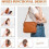 Sac bandoulière cuir 3 couches multiples 4