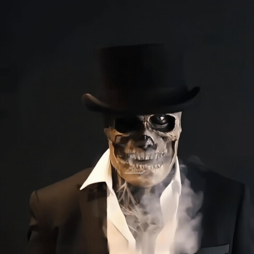 Děsivá realistická lebka maska, latex 2